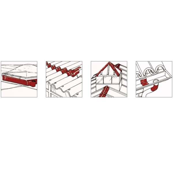 Banda de aluminiu cu Butyl, 300x0.60mm, lungime 10m