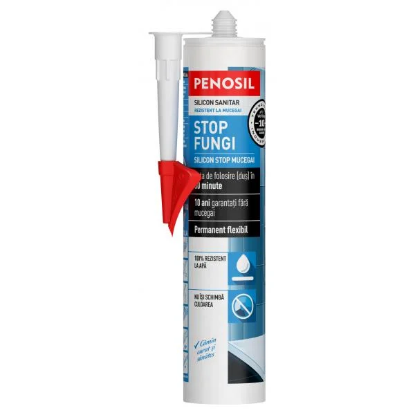 Silicon sanitar antimucegai EasyPRO Stop Fungi, alb