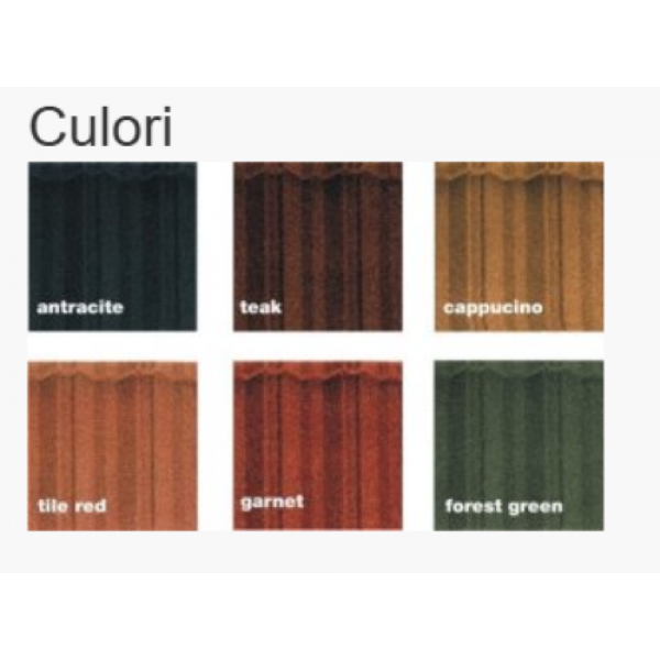 Tigla metalica cu granule minerale Roca Rustica