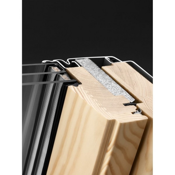 Fereastră de Mansardă VELUX, GLL 1061 Standard Plus, Mâner Sus - Dimensiuni - 55x78 CK02