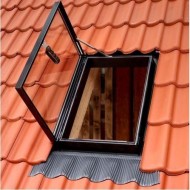 Fereastră de ieșire pe acoperiș Velux GVK 0000Z, cu blocator, 46 x 61 cm