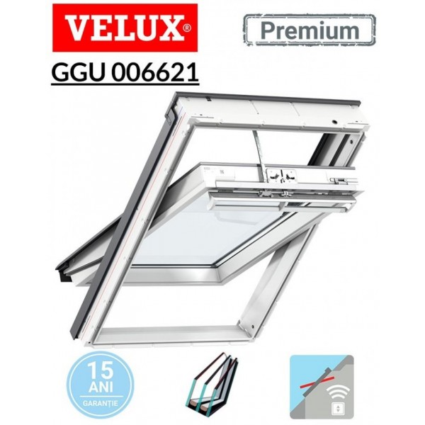 Fereastră de mansardă Electrică Velux GGU 006621 Premium - Dimensiuni - 55x78 CK02