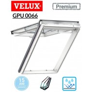 Fereastră de Mansardă cu Dublă Deschidere din Poliuretan Velux GPU 0066 - Dimensiuni - 114x118 SK06